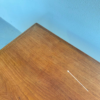 
                  
                    Vintage uitschuifbare teak eettafel 130-238cm - LOUI
                  
                