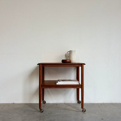 Vintage verlengbare trolley - bijzettafel teak - LOUI.STORE