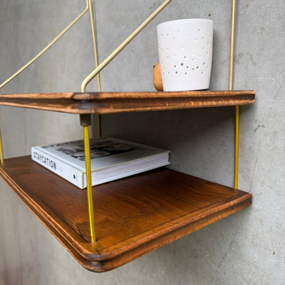 
                  
                    Vintage wandplank dubbel teak - LOUI
                  
                