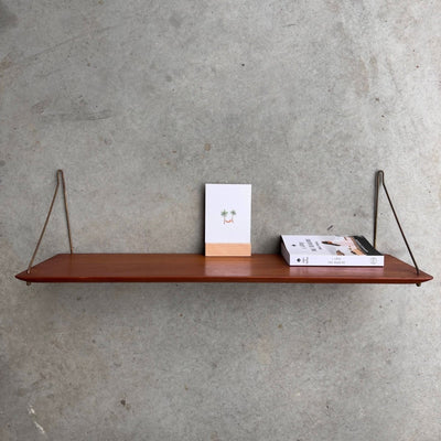 Vintage wandplank massief teak - LOUI.STORE