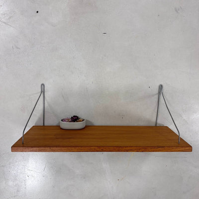 Vintage wandplank teak 55cm - LOUI.STORE