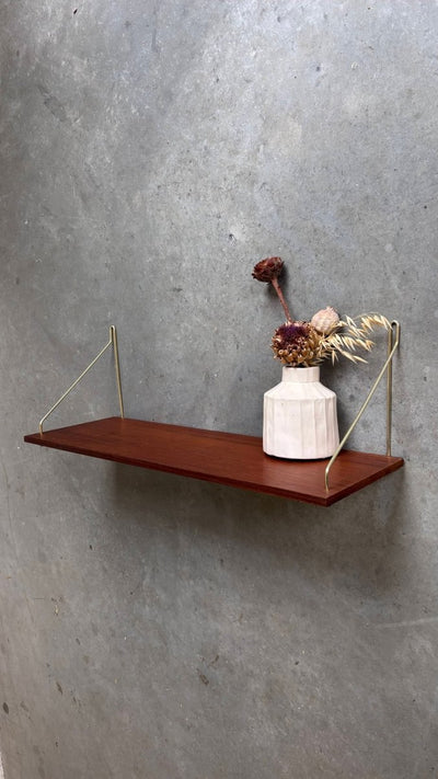 Vintage wandplank teak 60cm - LOUI.STORE