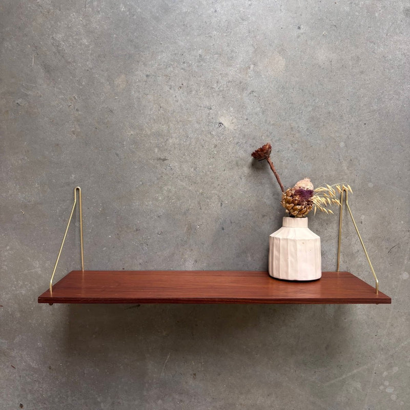 Vintage wandplank teak 60cm - LOUI.STORE