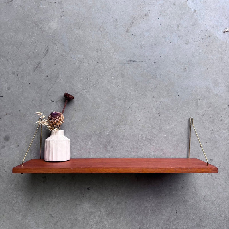 Vintage wandplank teak 70cm - LOUI.STORE