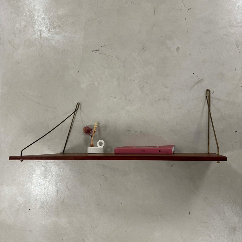Vintage wandplank teak 70cm - LOUI.STORE