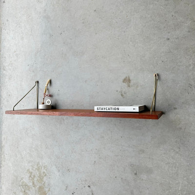 Vintage wandplank teak 80 - LOUI.STORE