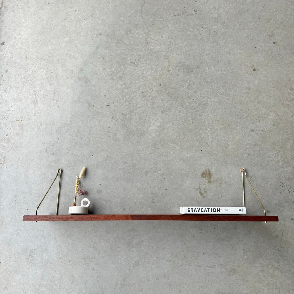 Vintage wandplank teak 80 - LOUI.STORE