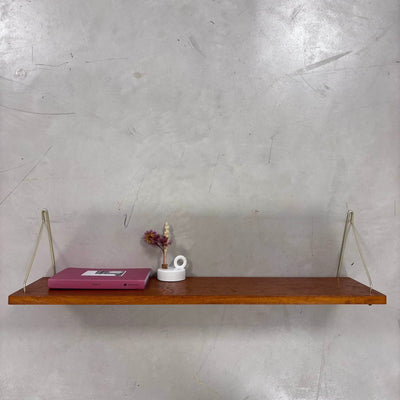 Vintage wandplank teak 80cm - LOUI.STORE