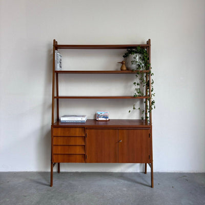 Wandkast - secretaire in teak - LOUI.STORE