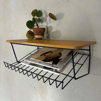 
                  
                    Wandkastje eiken draadstaal - LOUI.STORE
                  
                