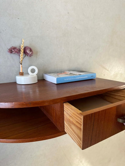 Wandkastje teak met lade - LOUI.STORE