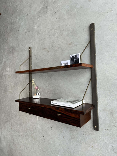 Wandsysteem palissander 2 lades - LOUI.STORE