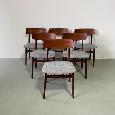 6 stoelen teak en beuk - LOUI.STORE