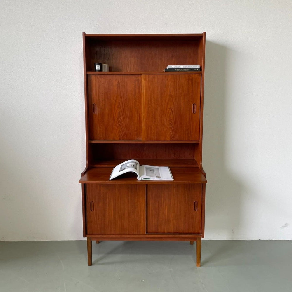 Boekenkast bureau teak - LOUI.STORE