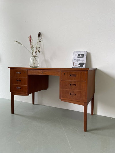 Bureau 7 lades teak - LOUI.STORE