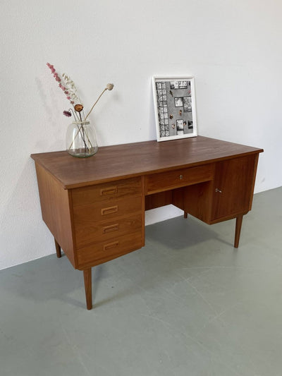 Bureau teak 2 sides - LOUI.STORE
