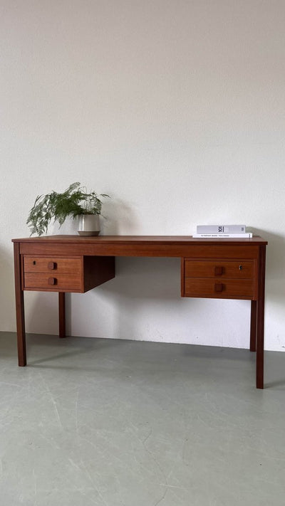 Bureau teak domino - LOUI.STORE
