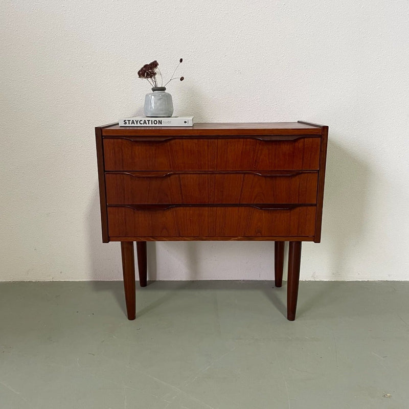 Deens ladekastje teak - LOUI.STORE