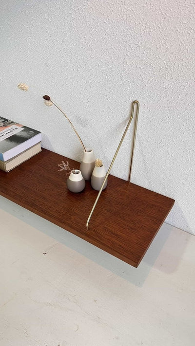 Deens teak wandplankje - LOUI.STORE