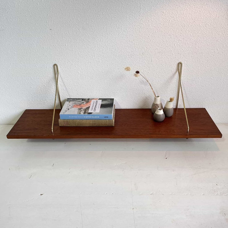 Deens teak wandplankje - LOUI.STORE