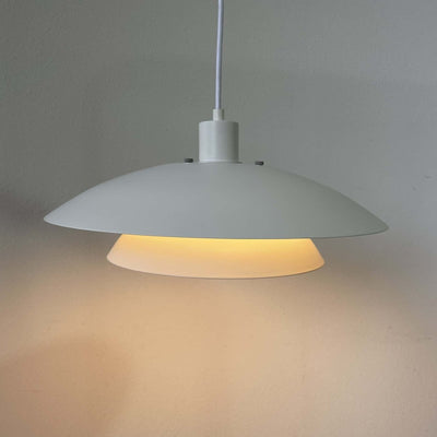 Deense hanglamp wit 2 schalen - LOUI.STORE
