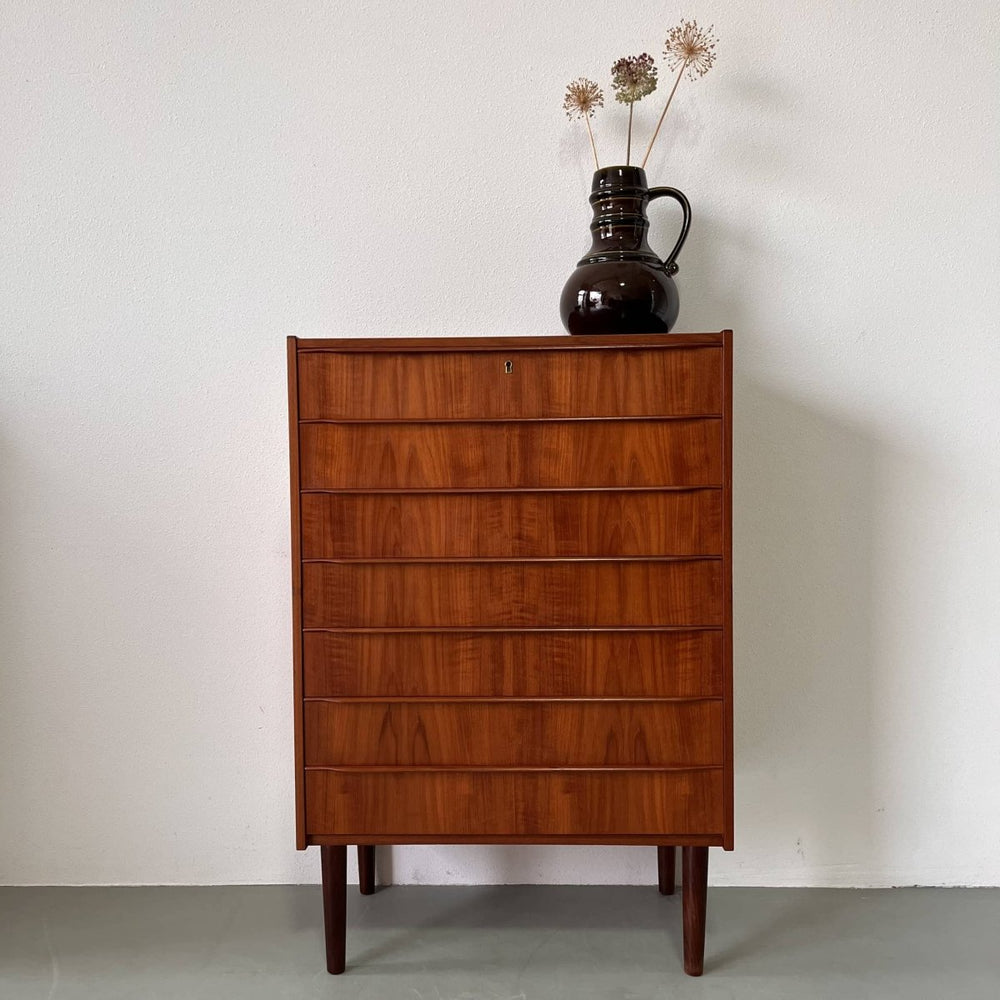 Deense ladekast in teak 7* - LOUI.STORE