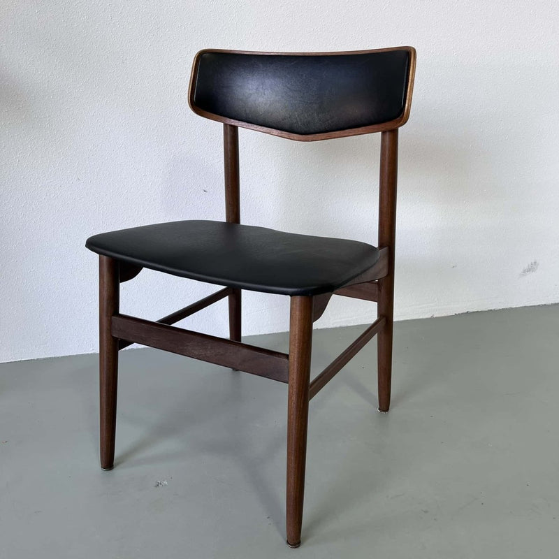 Deense stoel skai - teak - LOUI.STORE