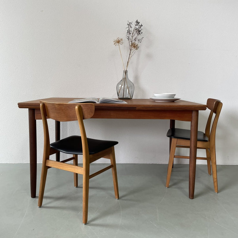 Eettafel in teak (uitschuifbaar) - LOUI.STORE
