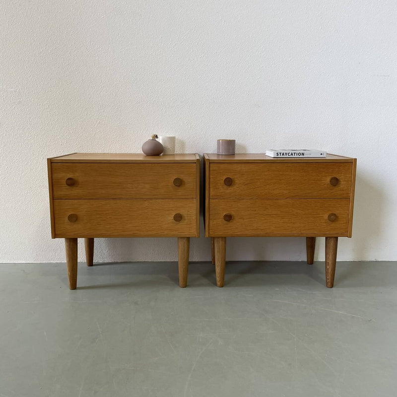 Eiken nachtkastjes (set) - LOUI.STORE