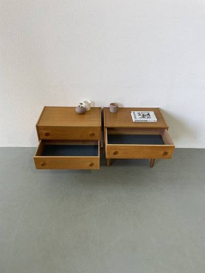 Eiken nachtkastjes (set) - LOUI.STORE