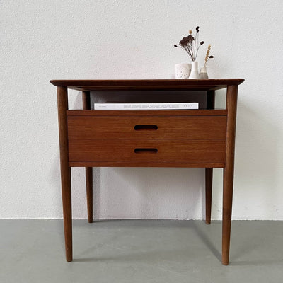 Halkastje teak met lades - LOUI.STORE