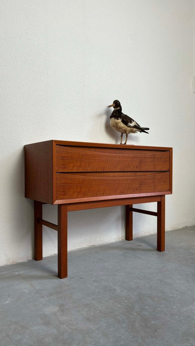 Ladekast 2* in teak - verzonken greep - LOUI.STORE