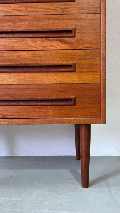 Ladekast teak rechte handgreep - LOUI.STORE