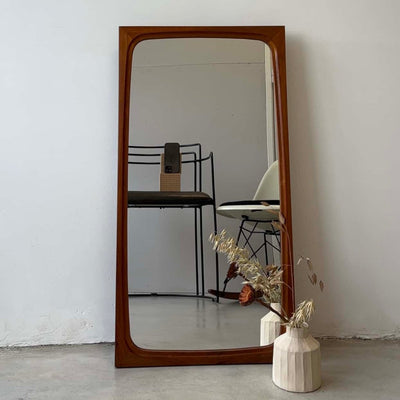 Spiegel teak dubbele rand - LOUI.STORE