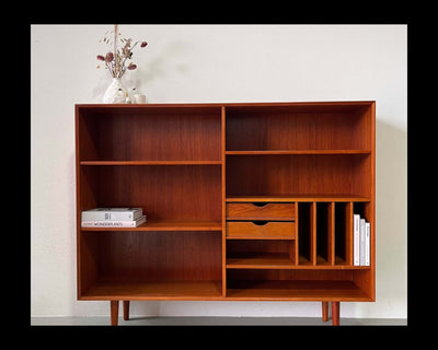 Teak boekenkast met lades - LOUI.STORE