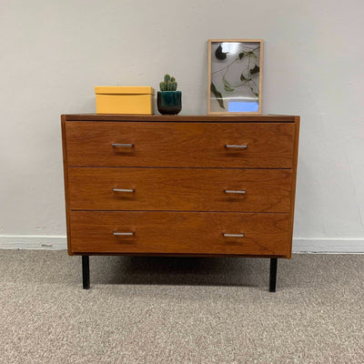 Teak fineer vintage ladekastje - LOUI.STORE