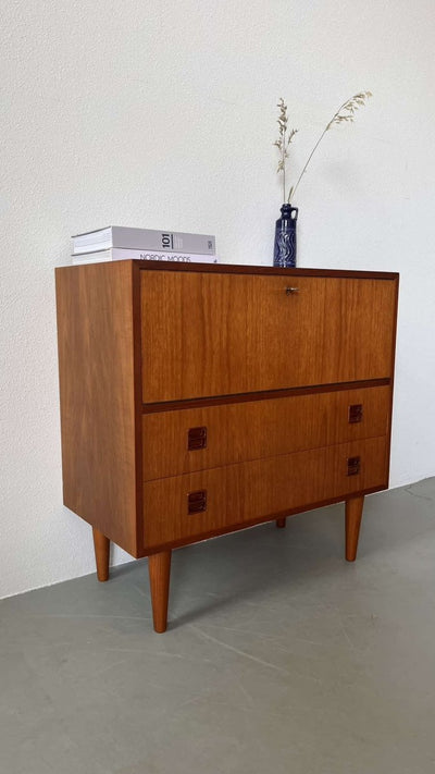 Teak kastje met klep - LOUI.STORE