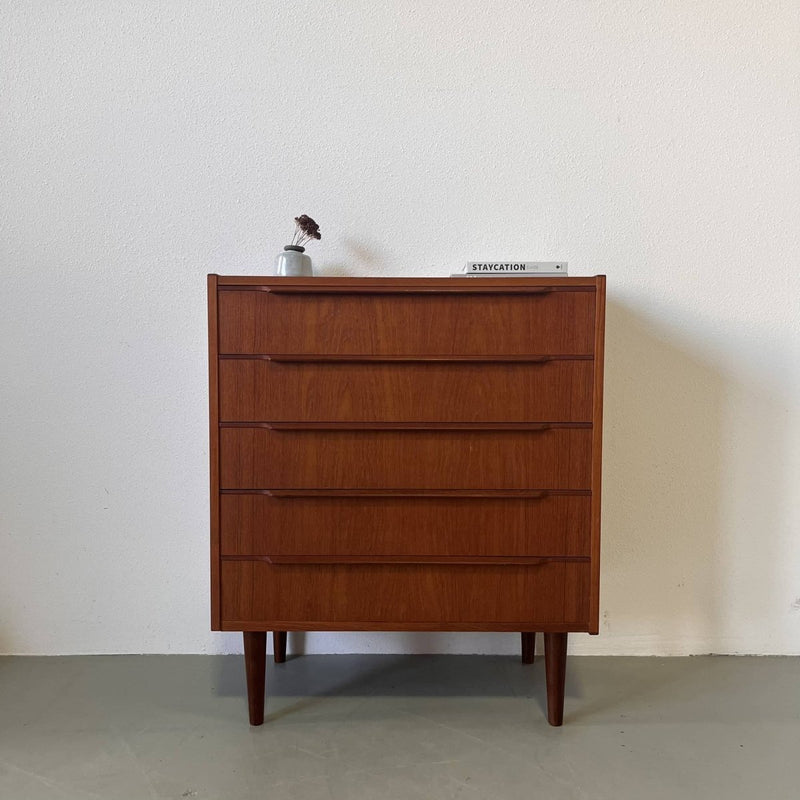 Teak ladekast 5* - LOUI.STORE