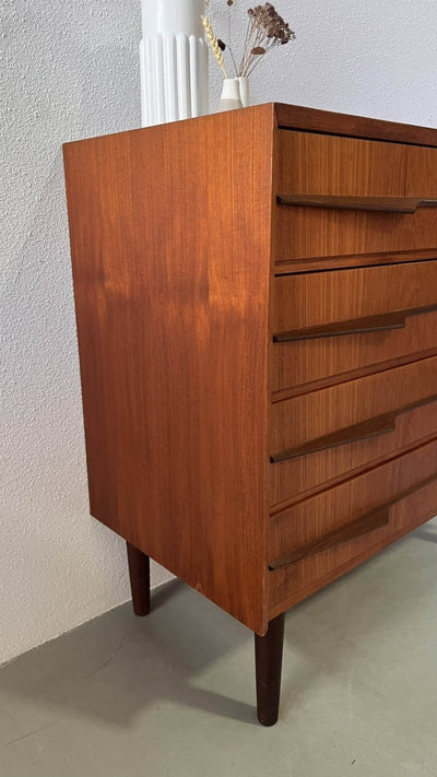 Teak Ladekast donkere greep - LOUI.STORE