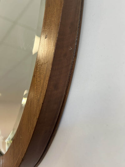 Teak ovale spiegel - LOUI.STORE