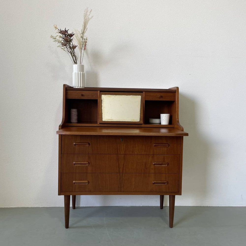 Teak secretaire spiegel - LOUI.STORE