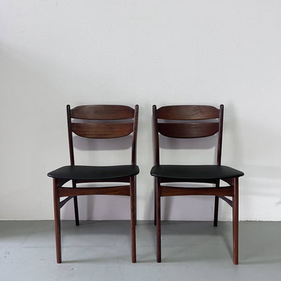 teak -skai stoelen - LOUI.STORE