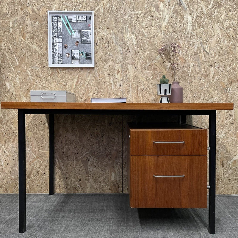 Vintage bureau staal-hout - LOUI.STORE