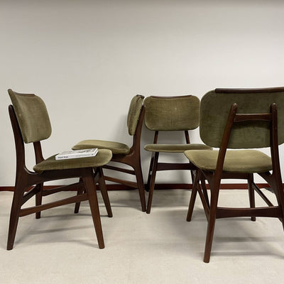 Vintage Deense velours stoelen - LOUI.STORE