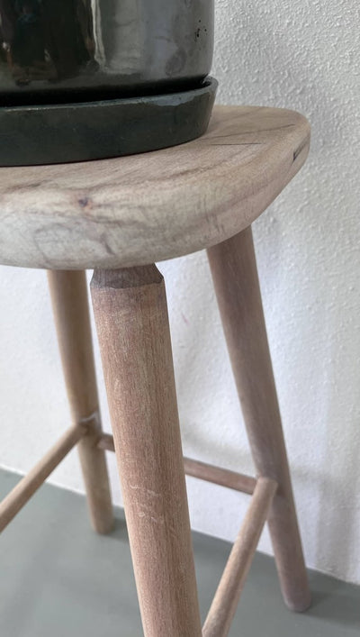 Vintage grenen kruk - LOUI.STORE