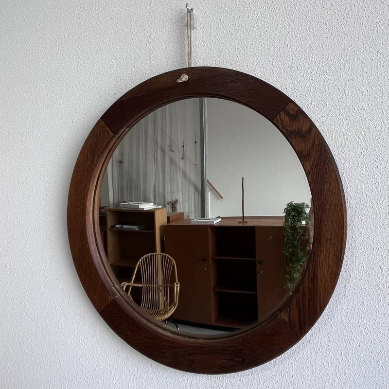 Vintage ronde spiegel - LOUI.STORE