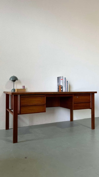 XL bureau 2 kanten teak - LOUI.STORE